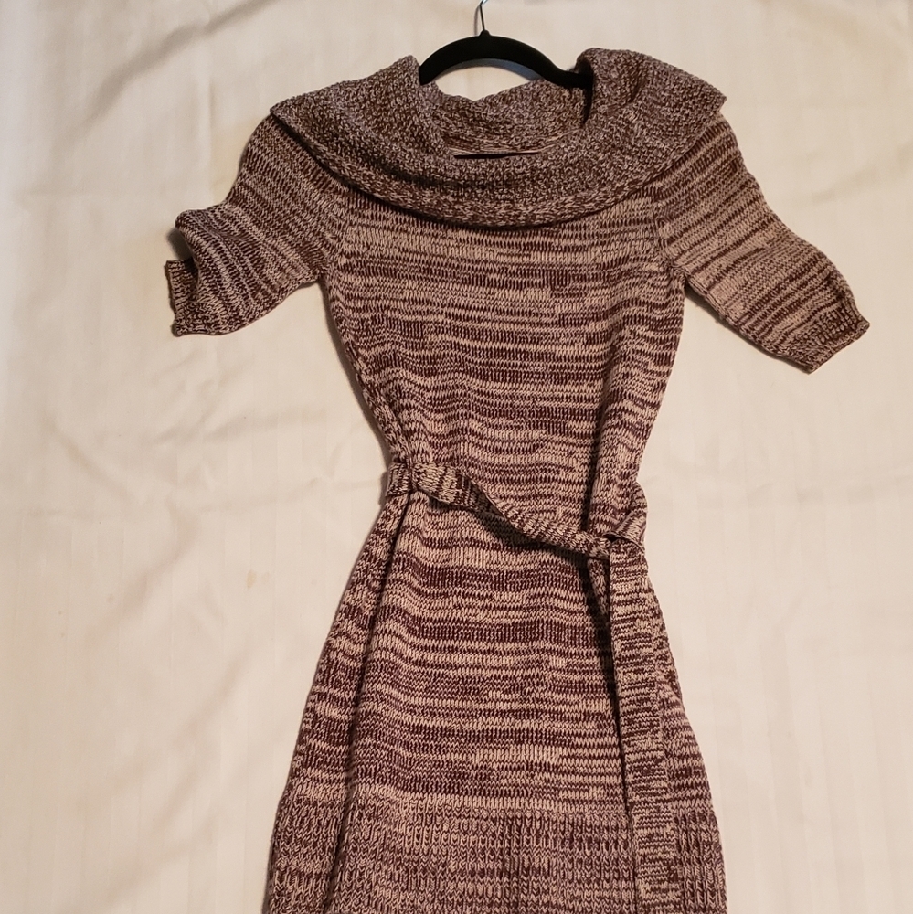 Cowl neck sweater dress or top